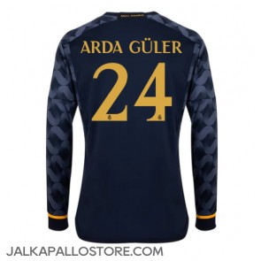 Real Madrid Arda Guler #24 Vieraspaita 2023-24 Pitkähihainen